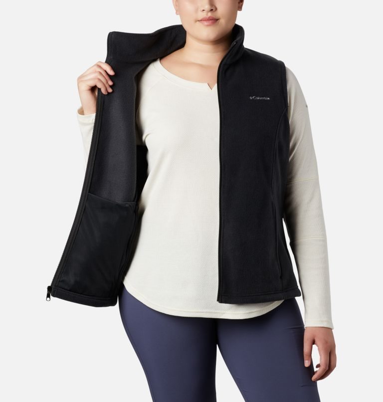 Women's Columbia Benton Springs Vest Black | Plus Size CA-R6145